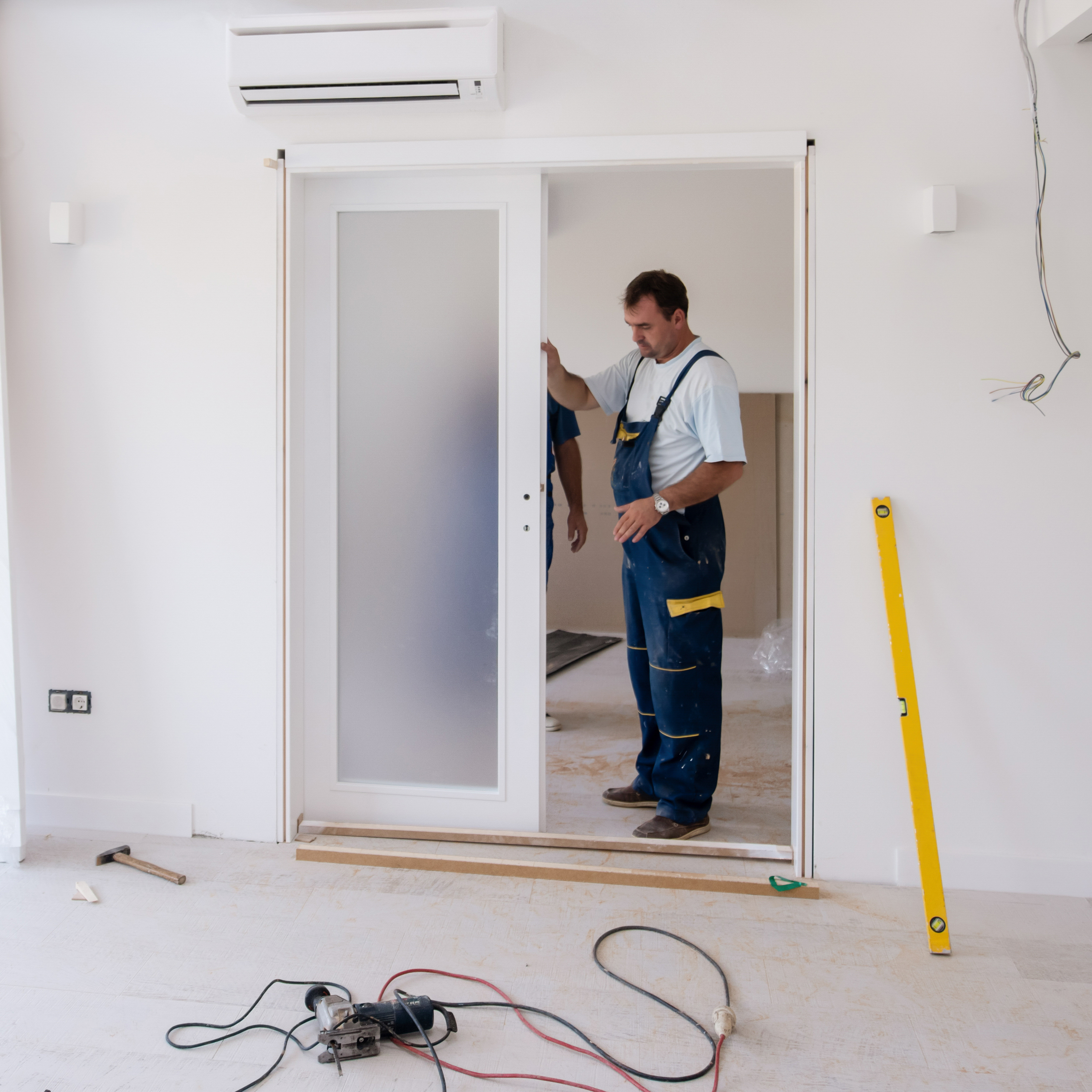 sealed exterior door on a mobile home in Haines City